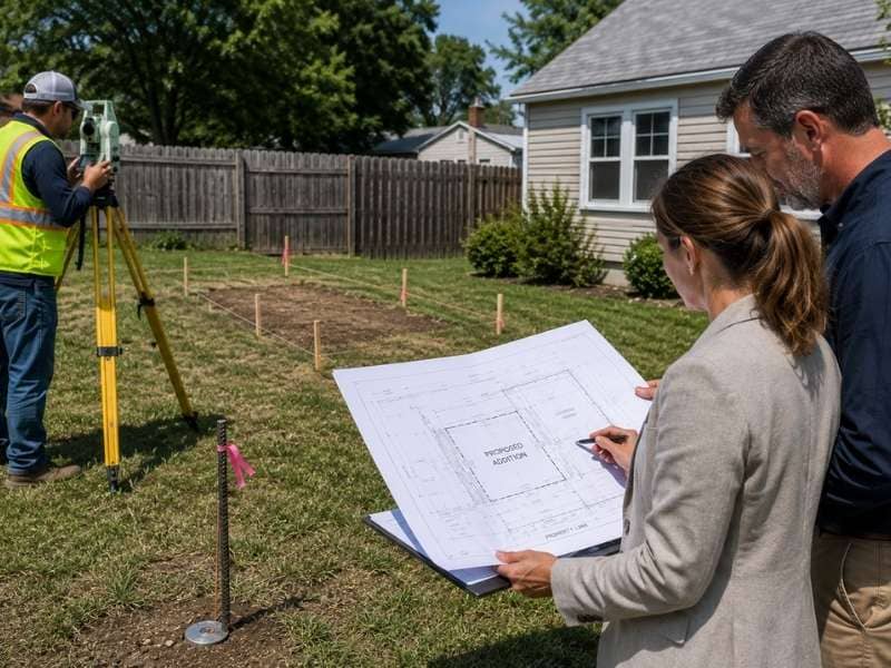 A licensed land surveyor helps prevent costly redesigns by verifying property boundaries before planning, permitting, and construction begin.
